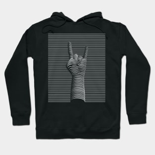 Rock on (white version) Hoodie